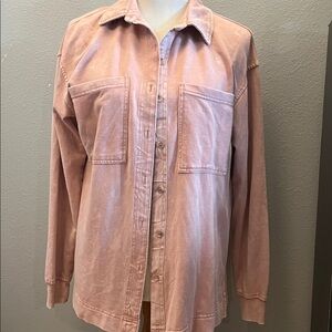 Jane and Delancey Pink Button-Up Shirt